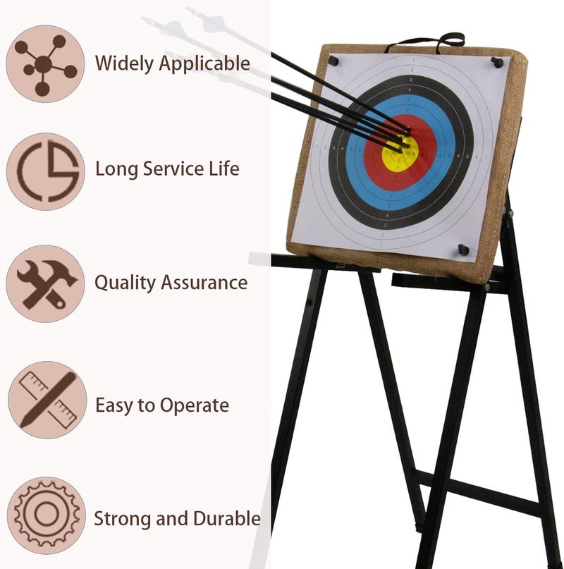 sf. Archery Targets for Backyard,Bow Target with 20/30 pcs Archery Paper Targets and Arrow Puller Target Pin,Straw Target for Youth Beginner Adult Outdoor Shooting Practice - Image 4